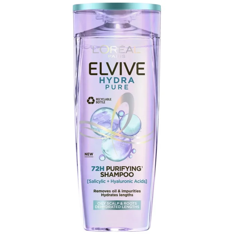 شامپو لورال موهای چرب مدل Hydra Hyaluronic Pure