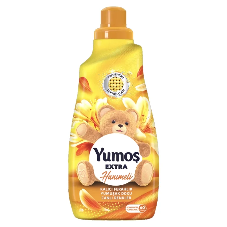 نرم کننده لباس یوموش Yumoş Extra مدل Hanımeli (پیچ امین‌الدوله) زرد
